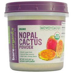 BareOrganics jar front packaging showing label and 8 oz jar, easy pantry use