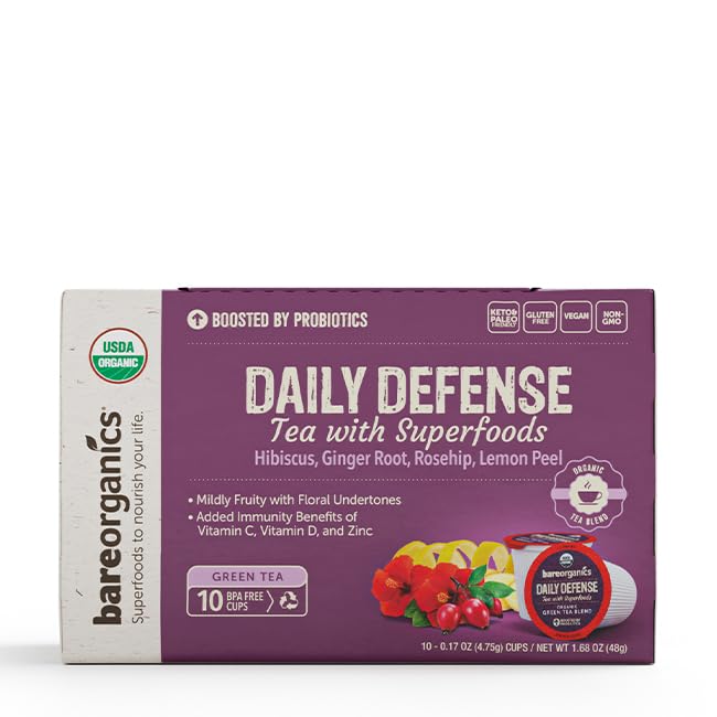 BareOrganics lifestyle kitchen scene showing easy daily brewing and enjoyment
