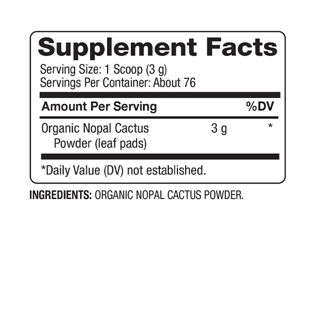 BareOrganics nopal powder blended into a smoothie, colorful nutrition boost