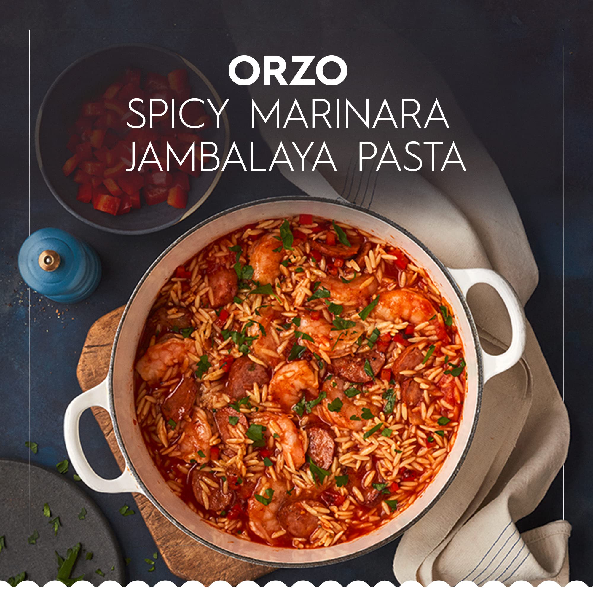 Barilla orzo close-up texture highlights durum wheat quality and firm bite