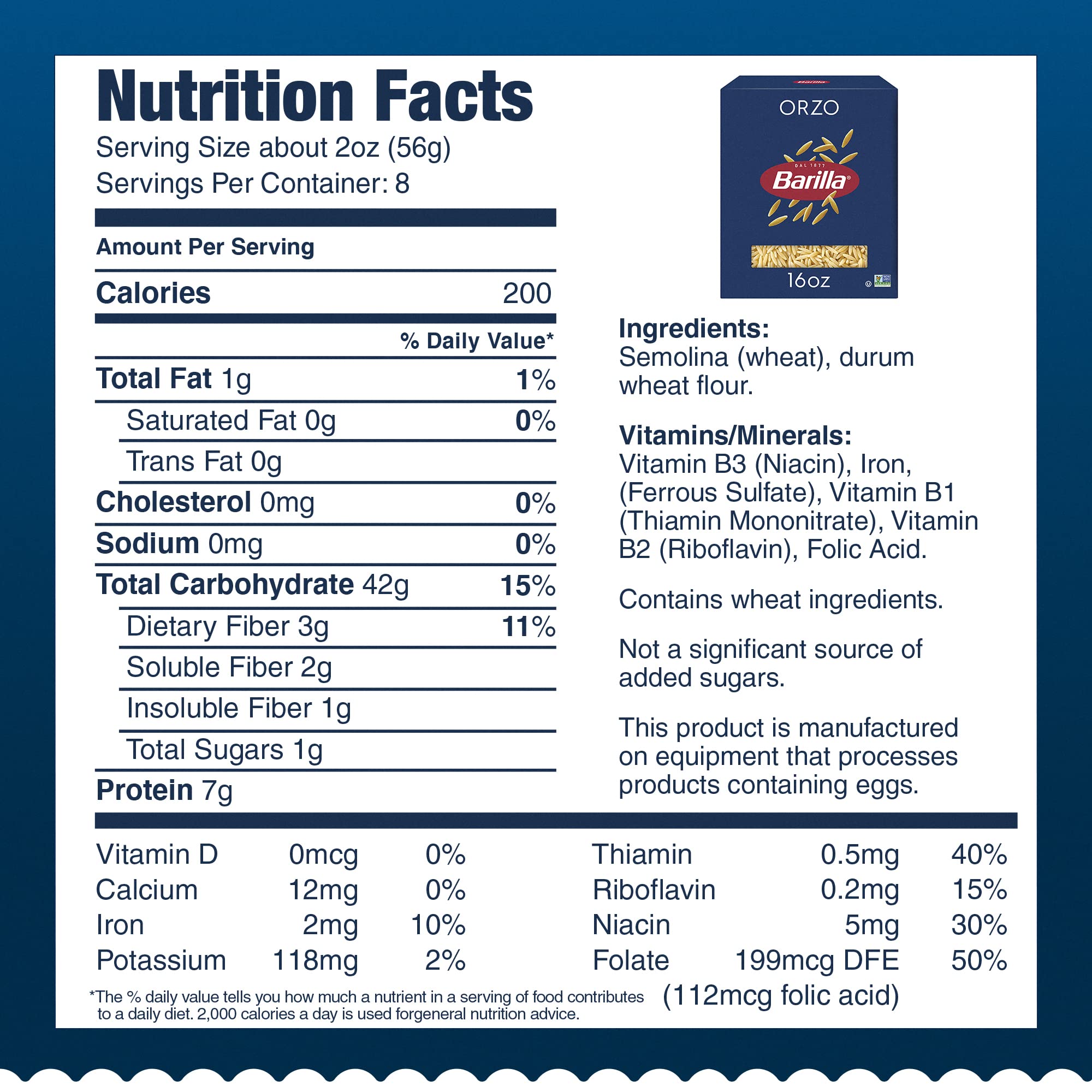 Barilla orzo pouring from box into pot indicates easy portioning and cooking