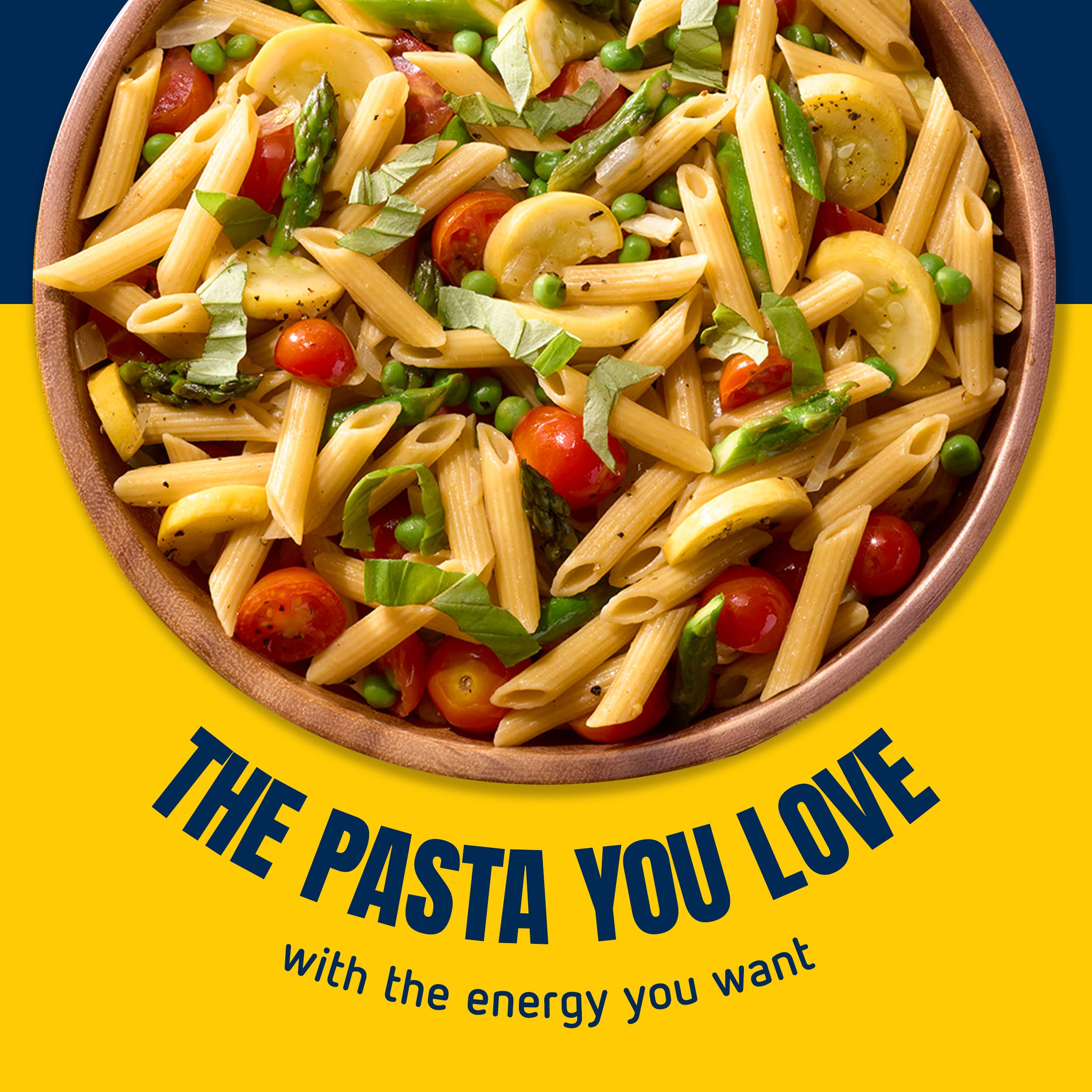 Family dinner table with Barilla Protein+ penne served, illustrating everyday meal use