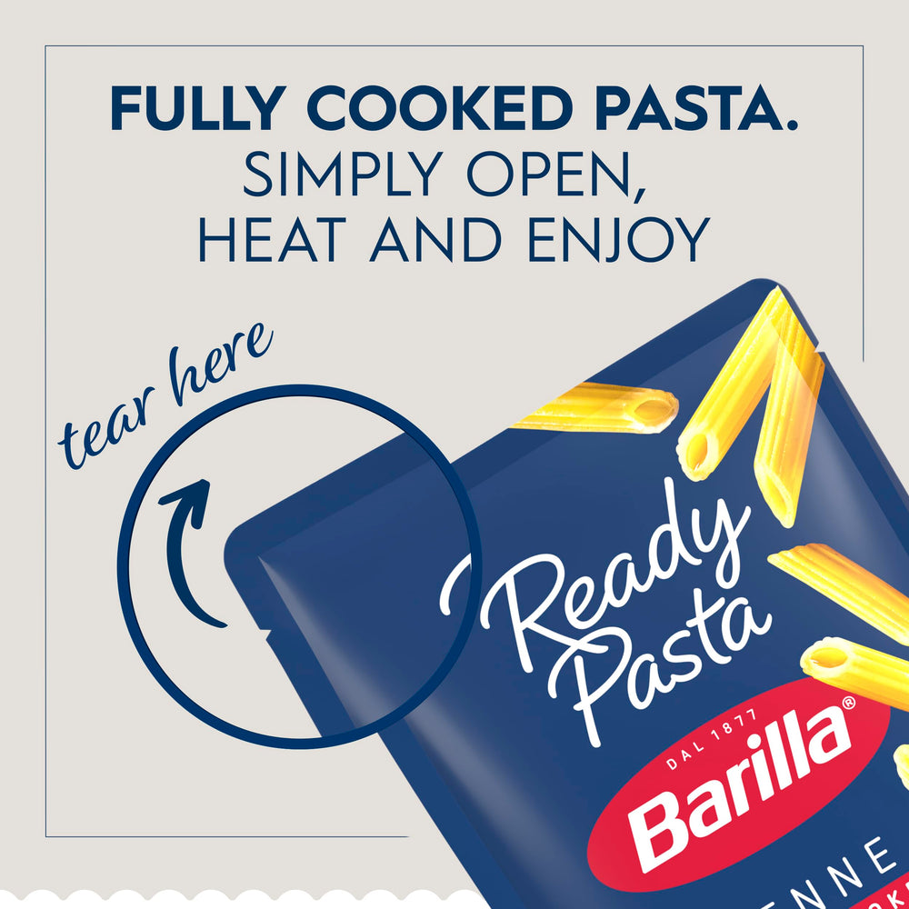 Close shot of Barilla label and ingredients emphasizing non-GMO clarity