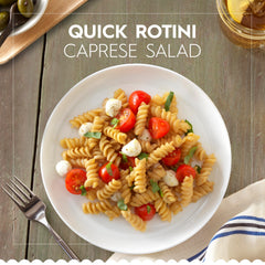 Close-up of Barilla rotini spiral texture highlighting al dente appearance