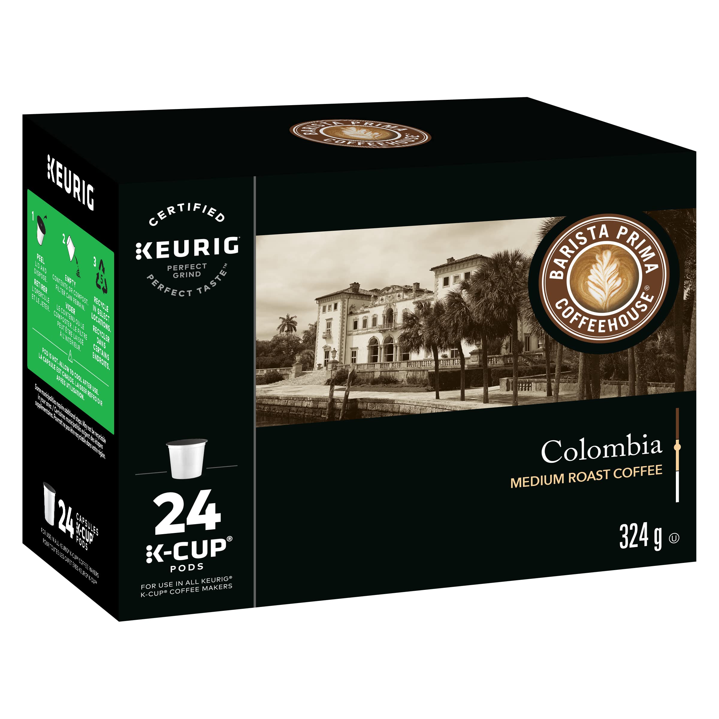Barista Prima brewed cup in a kitchen setting showing rich color and inviting aroma