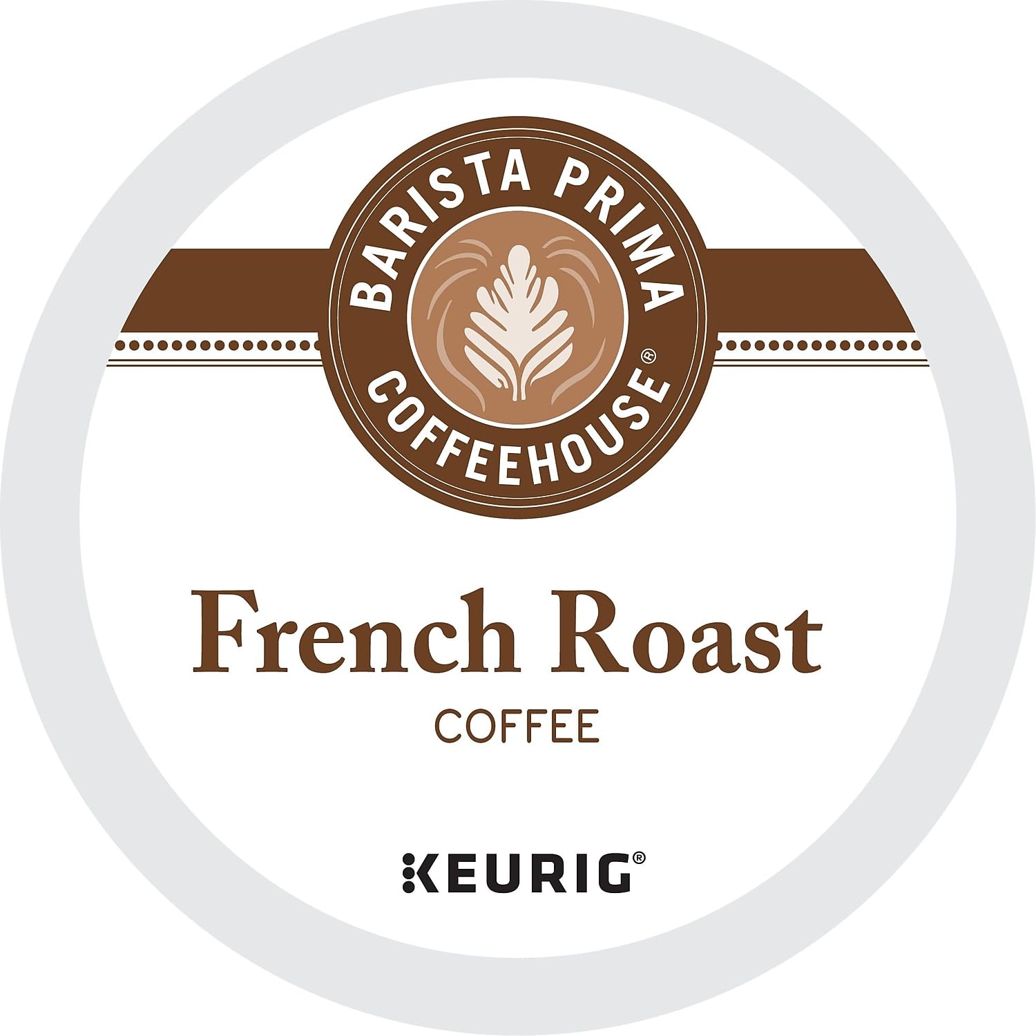 Barista Prima brewed cup top-down view showing rich crema and bold aroma benefit