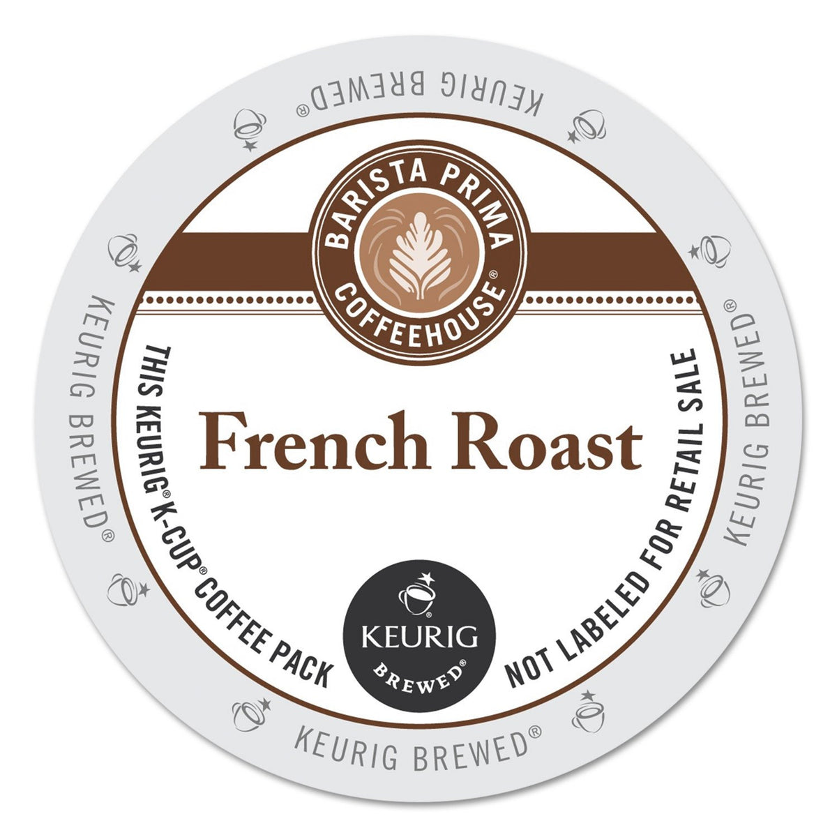 Barista Prima front packaging showing 24-count box and bold roast label benefit convenience