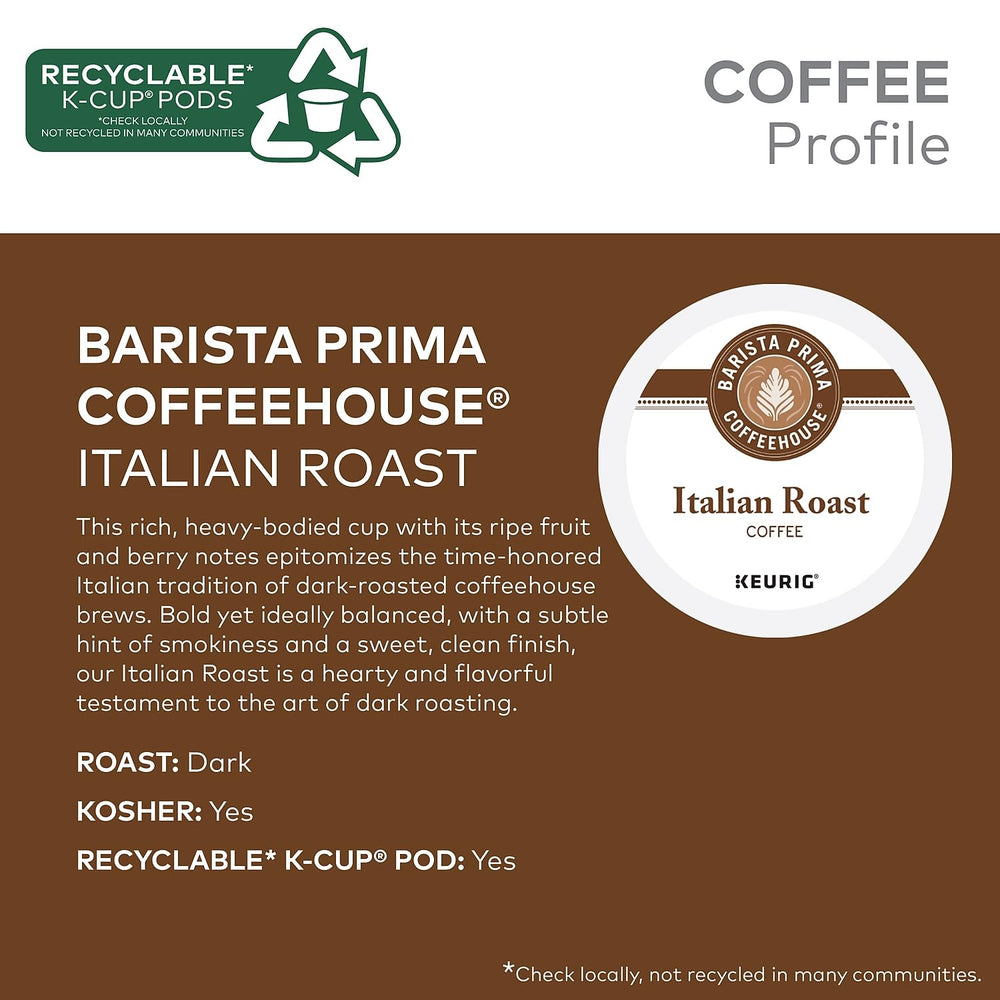 Barista Prima kosher certification label close-up indicating dietary compliance