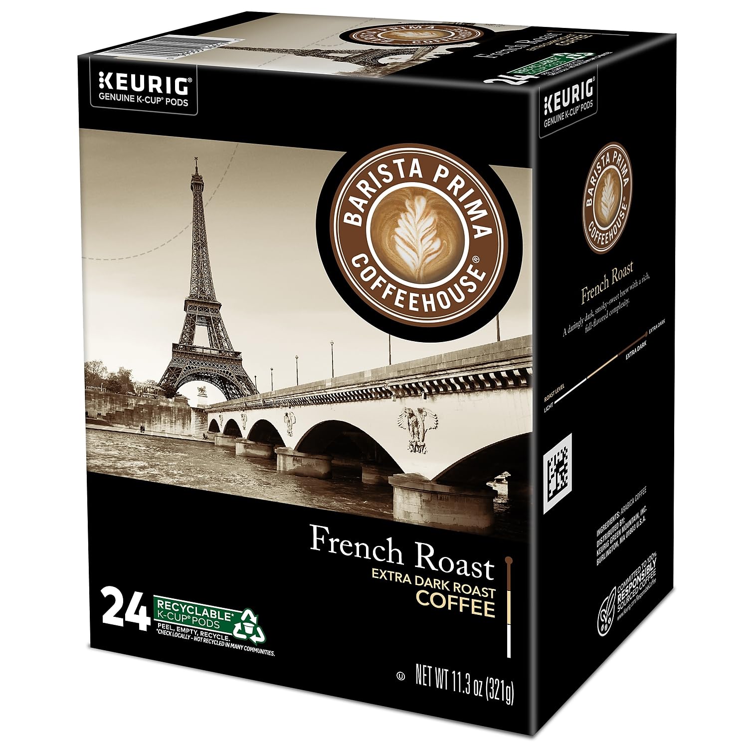Barista Prima K-Cup next to ruler for scale showing single-serve convenience benefit
