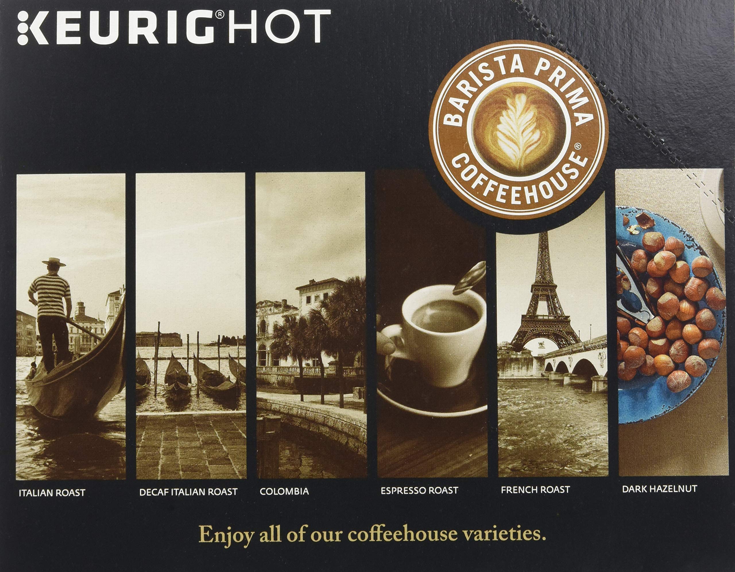 Keurig machine with Barista Prima pod inserted demonstrating easy brewing and consistent flavor
