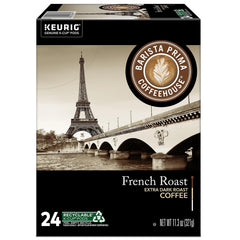 Barista Prima opened pod with grounds visible showing roast quality and flavor consistency