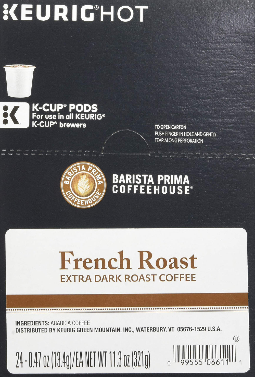Stack of Barista Prima pods beside a cup showing quantity and quick-access convenience