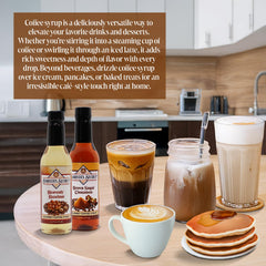 Barista's Secret syrup pour showing smooth texture and easy mixing benefit