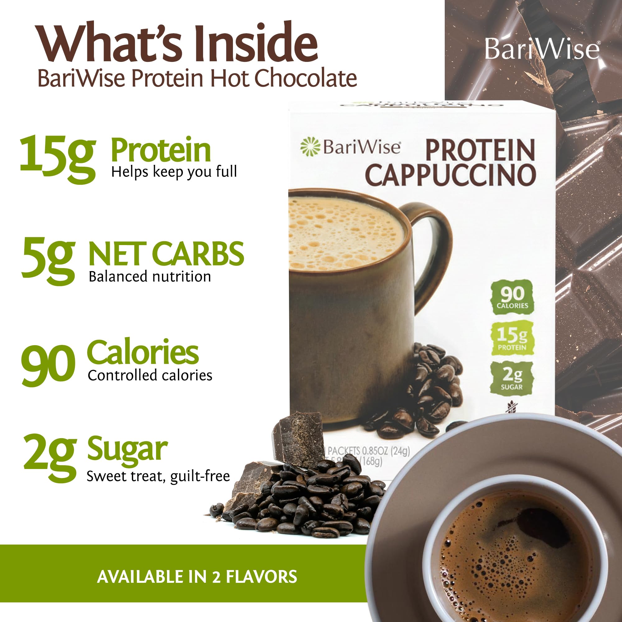 BariWise single packet opened showing dry mix for quick use