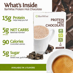 BariWise single‑serve packet pulled from the box demonstrating portability and portion control