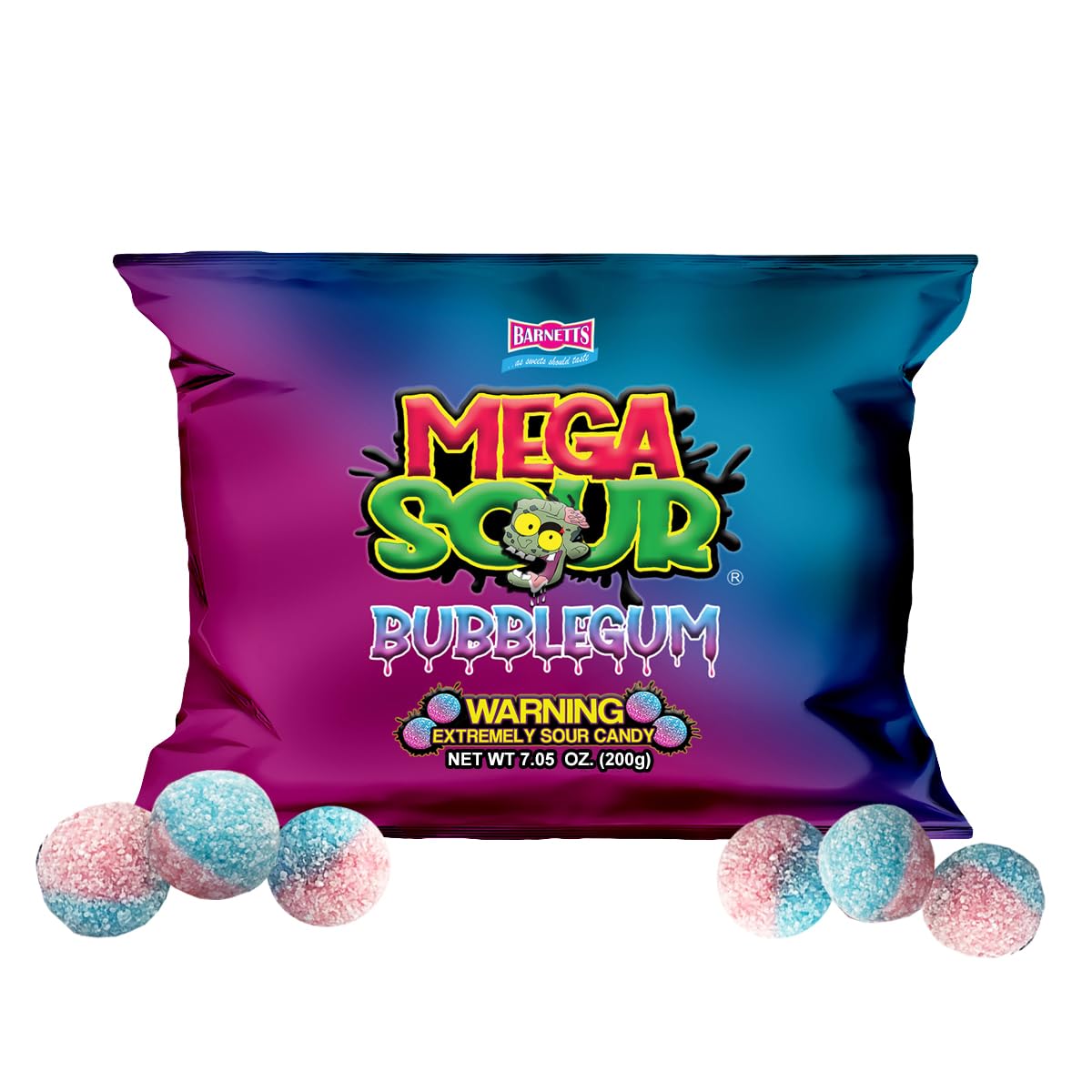 Barnetts front pack 200g showing colourful branding and shareable size