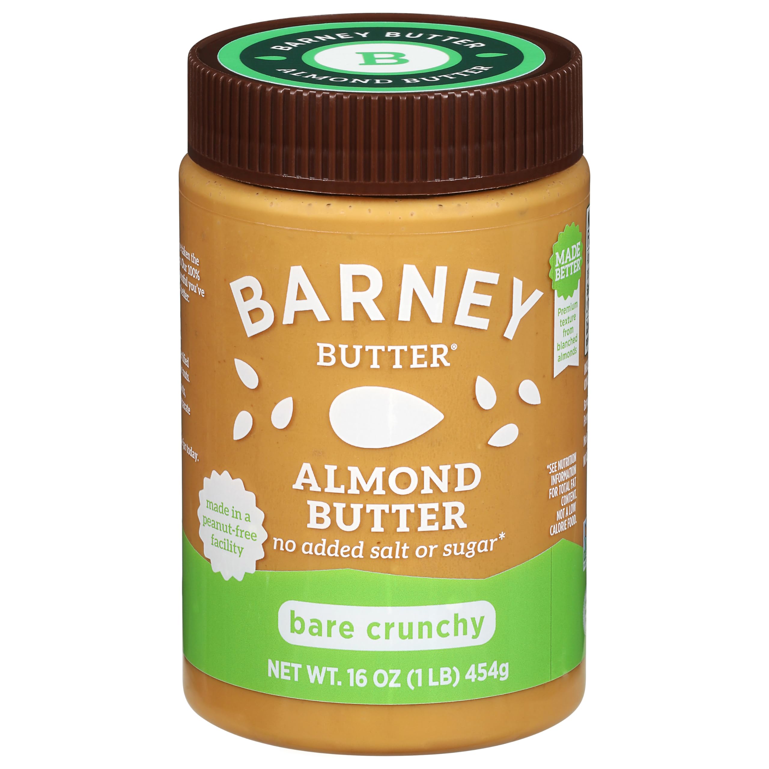 Barney Butter front jar showing label and clean ingredients benefit