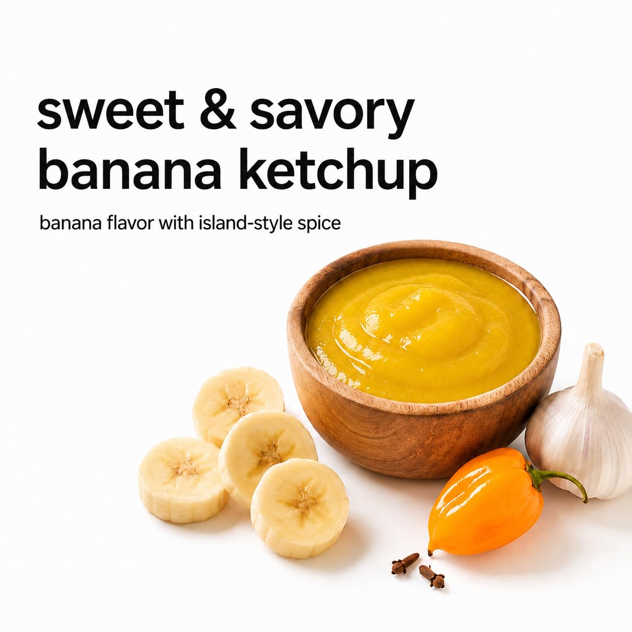 Baron banana ketchup label closeup highlighting ingredients and exotic appeal