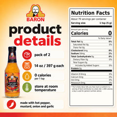 Baron sauce drizzled on grilled fish, adds zesty heat and brightens seafood