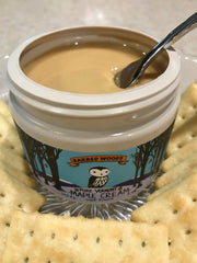 Barred Woods maple cream texture close-up highlighting creamy spreadability and rich maple taste