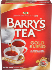 Close-up of Barry's Tea Gold Blend tea bag showing fine bag texture for even infusion