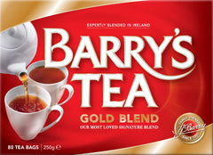 Barry's Tea Gold being poured into a cup illustrating rich color and comforting warmth