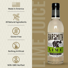 Barsmith close-up of lime mixer texture, demonstrates smooth mixability benefit