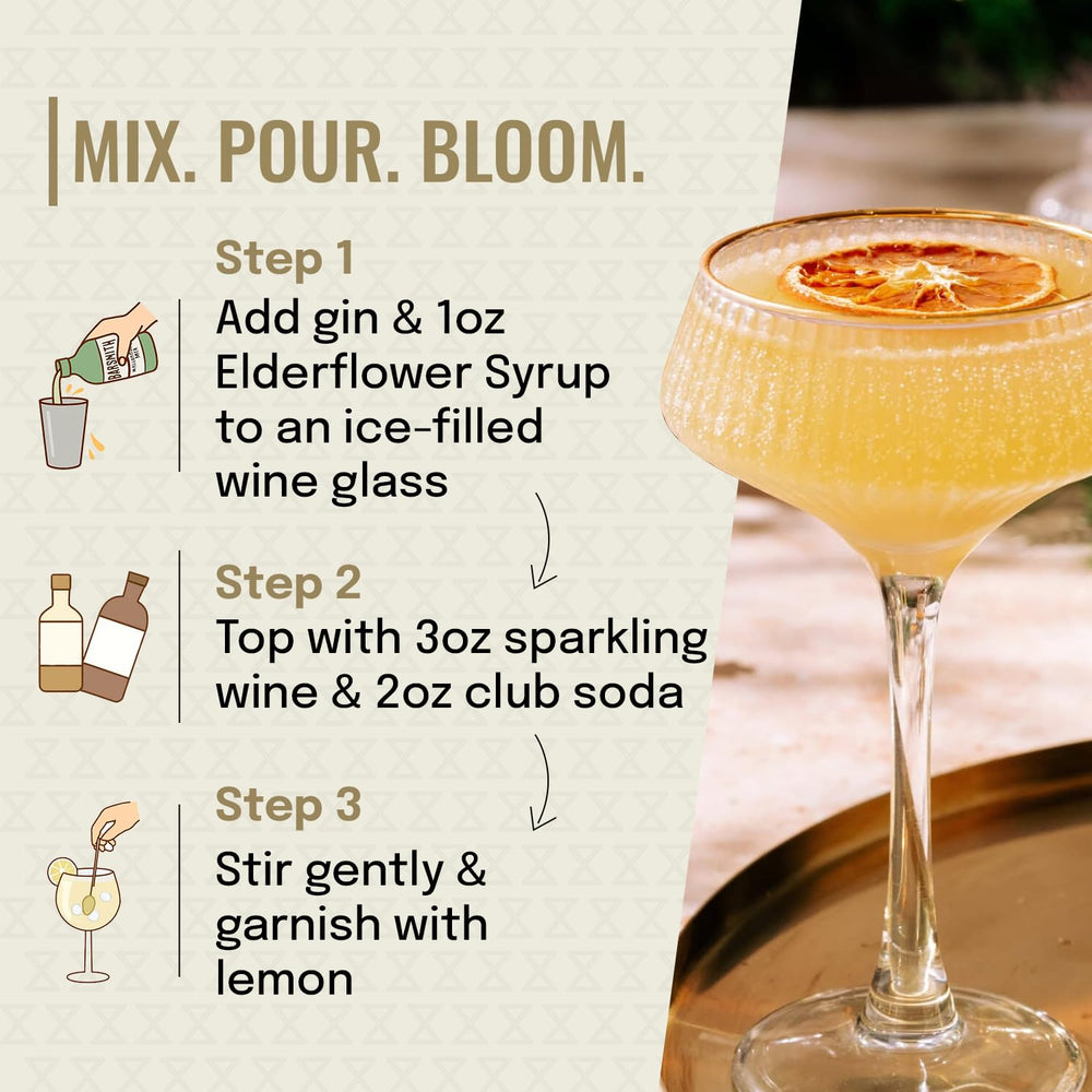 Barsmith elderflower syrup mixed into iced tea for refreshing floral notes