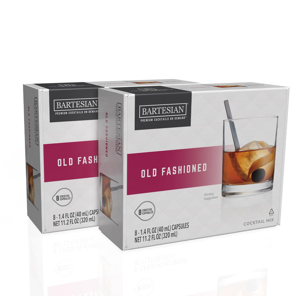Bartesian front packaging showing Old Fashioned box and branding for convenient cocktails