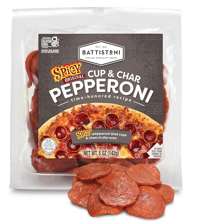 Battistoni front packaging showing five 5oz pouches and branding benefit convenience