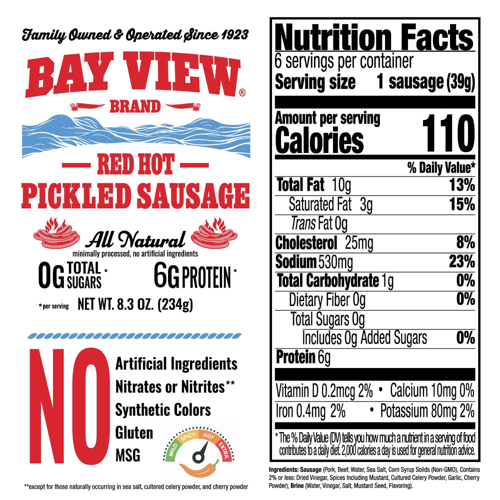Bay View label closeup highlighting clean-ingredient list and benefit