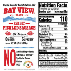 Bay View label closeup highlighting clean-ingredient list and benefit