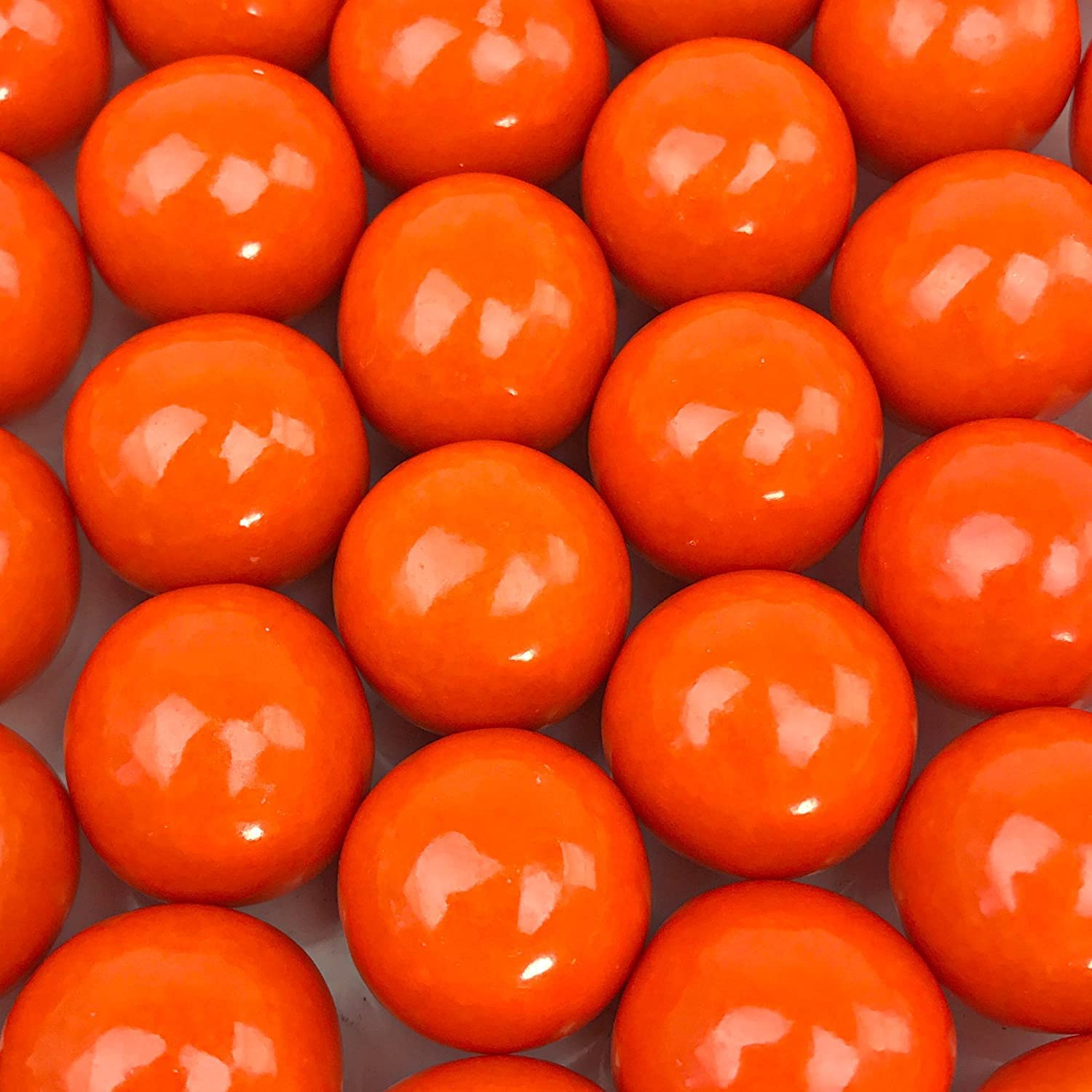 Bayside Candy close-up of glossy orange gumball texture for appealing shine