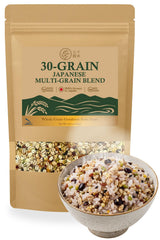BAYU STORE front packaging showing 30-grain mix and Japanese origin benefit
