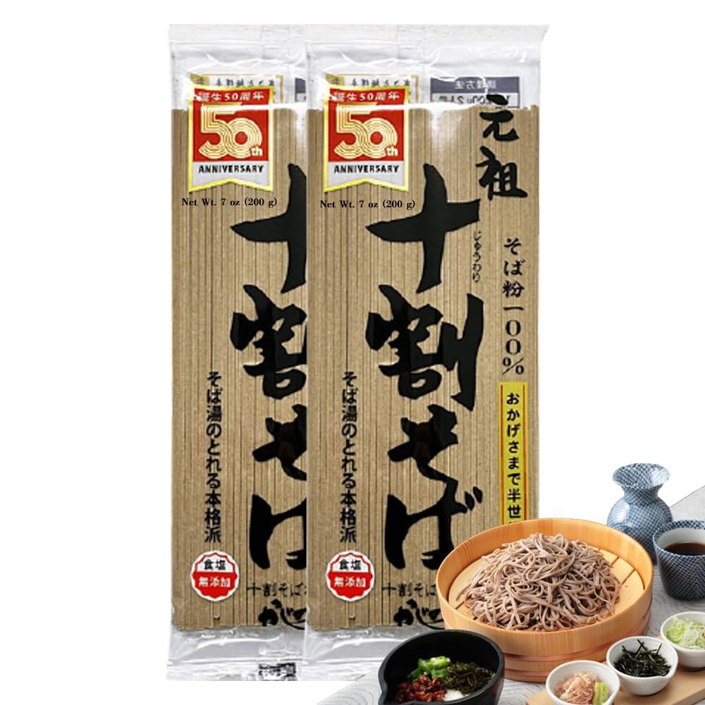 BAYU STORE front packaging showing 17 oz buckwheat soba, authentic Japanese quality