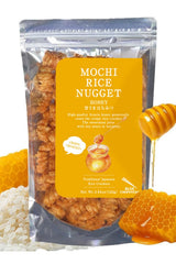 BAYU STORE front packaging showing 4.9 oz mochi rice nuggets and benefits