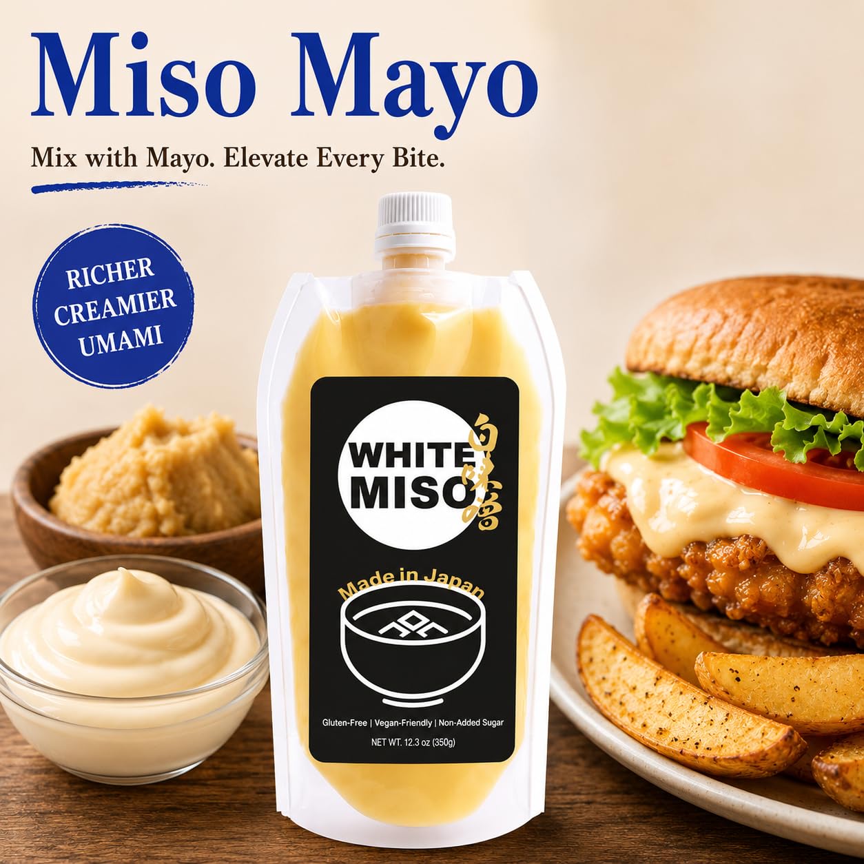 BAYU STORE miso in kitchen lifestyle scene, quick use for home meals