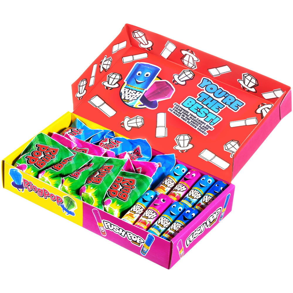 Bazooka Candy Brands lollipops arranged on party table for festive sharing