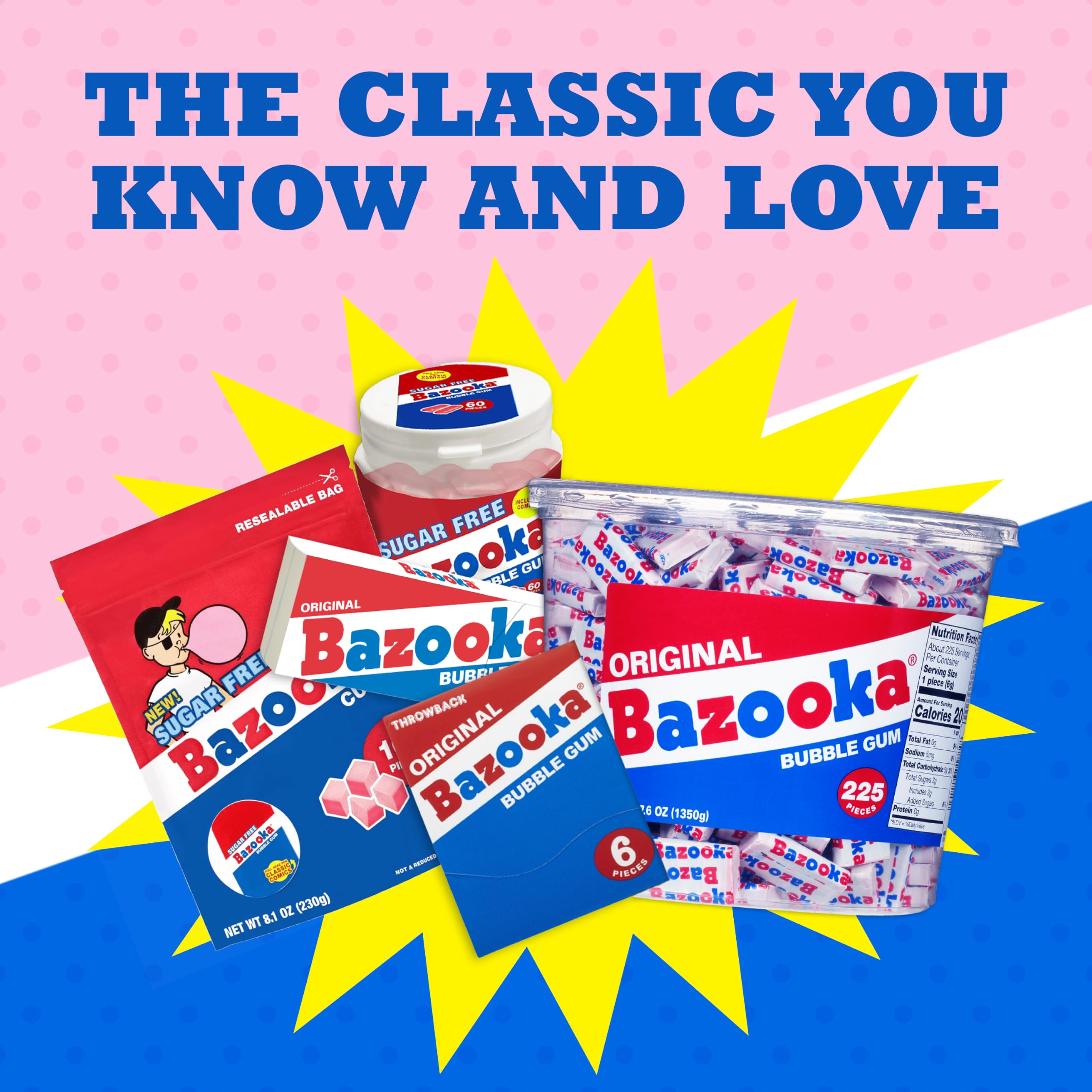 Bazooka gum on a party table, adding nostalgic flavor to gatherings