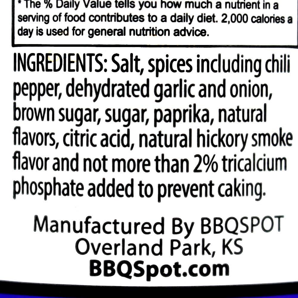 BBQ Spot Rub Some Butt texture view highlighting coarse spices for smoky pork