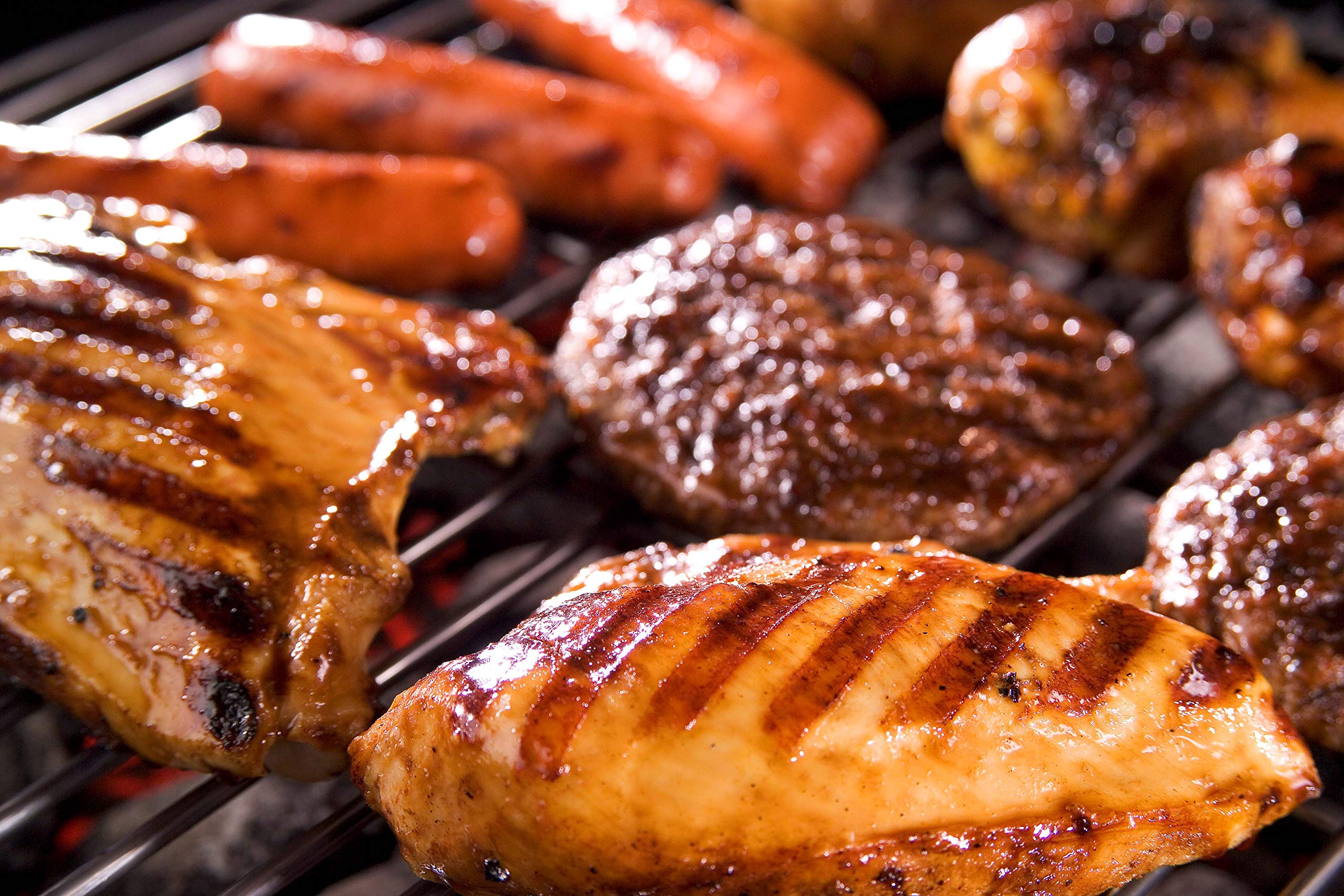 BC Original grilling scene with sauce glaze delivering restaurant-style results