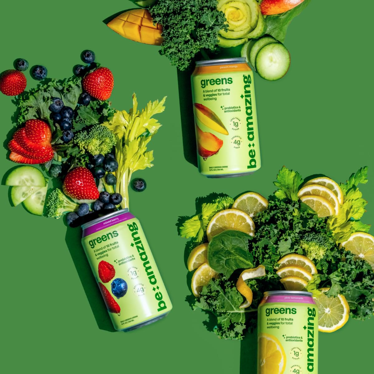 Be Amazing can beside a healthy snack illustrating pairing suggestions