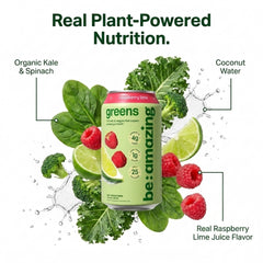 BE AMAZING label close-up highlighting vitamins and ingredient clarity benefit