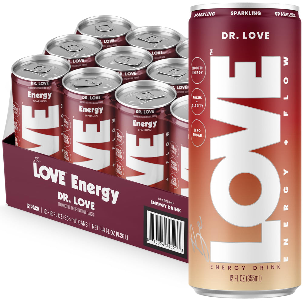 Be Love front can pack of 12 showing clean branding and zero sugar benefits