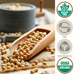Be Still Farms close-up of soybean texture highlighting freshness and quality