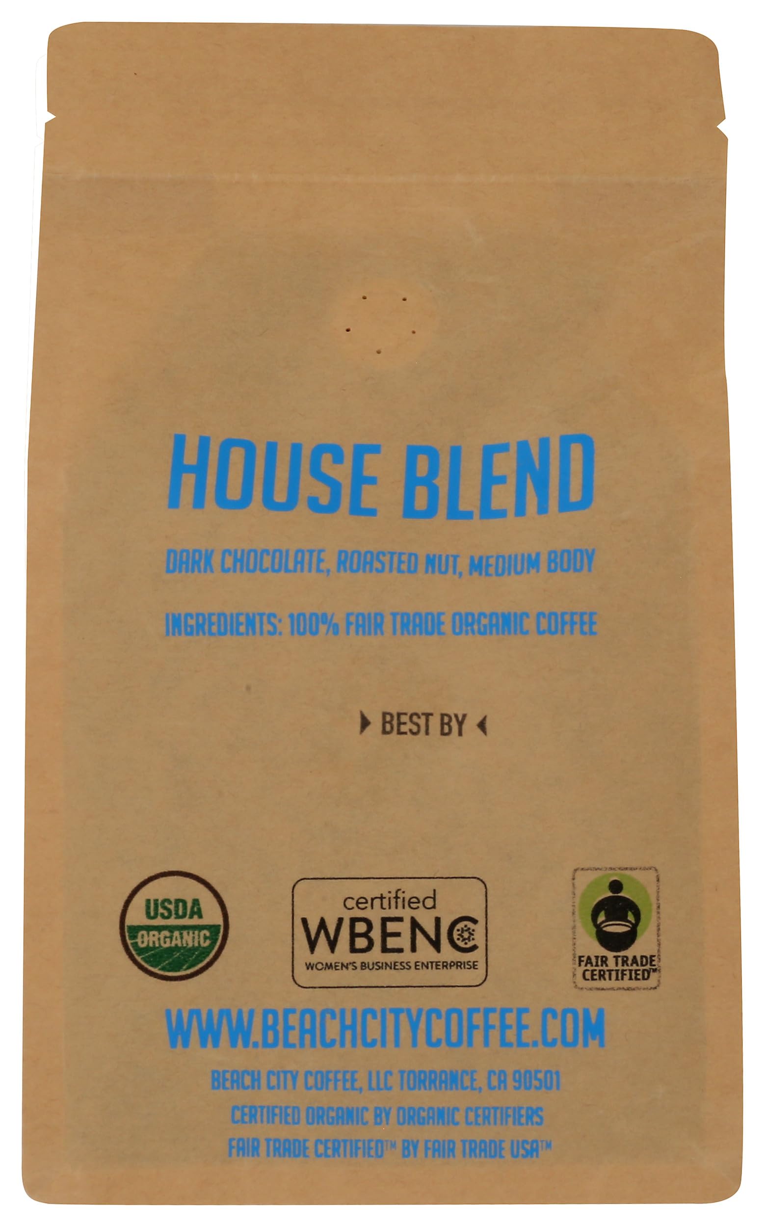 Beach City Coffee close-up of whole beans highlighting roast and aroma benefit for fresh grinding