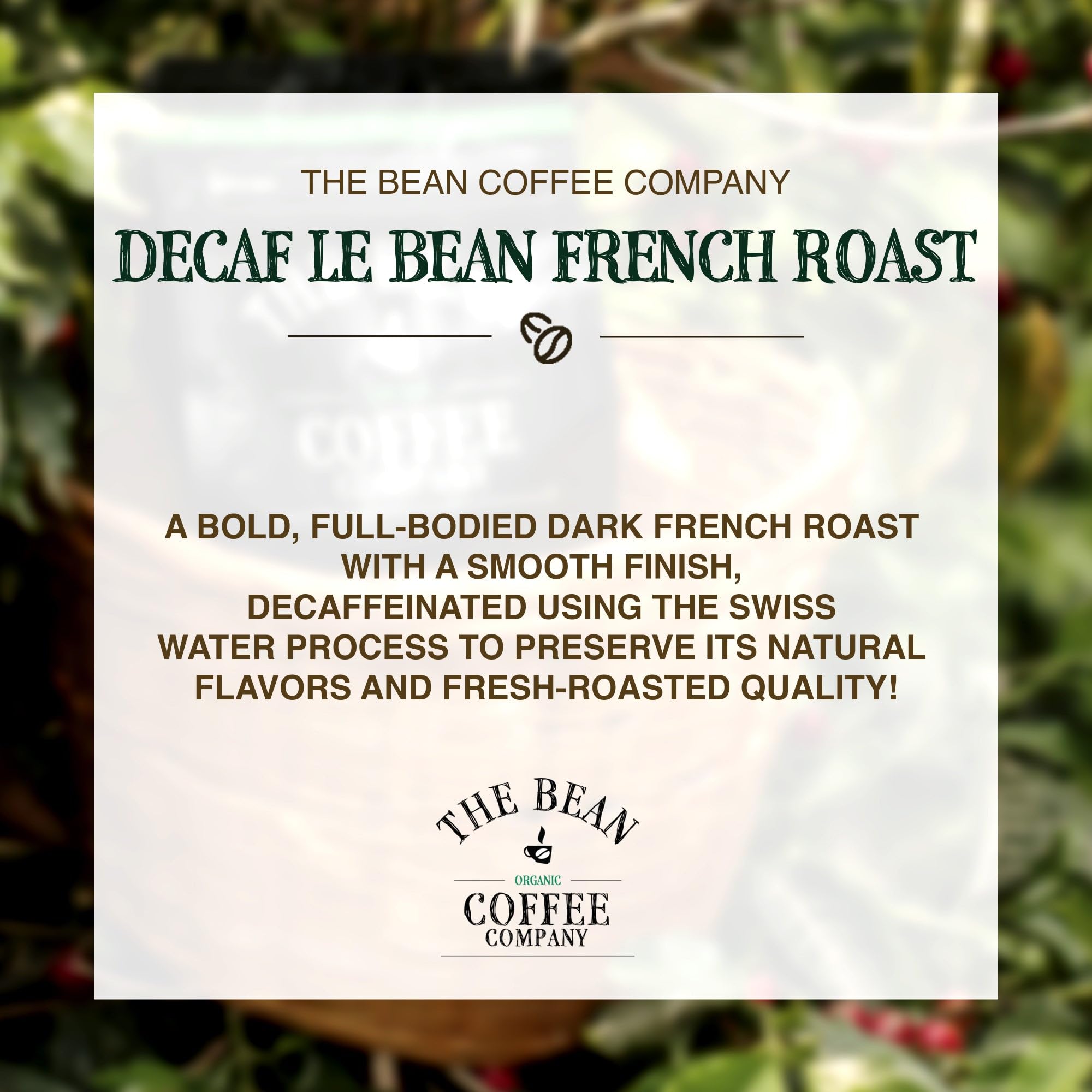 The Bean closeup of whole beans highlighting rich roast and aroma