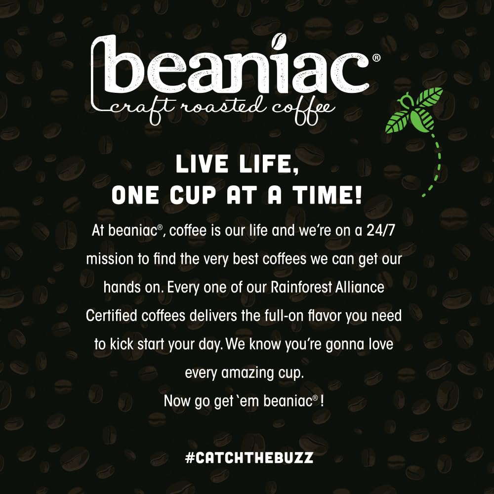 beaniac lifestyle kitchen scene with cup and pods for everyday convenience