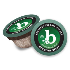 beaniac pod side label with certifications visible for purchase confidence
