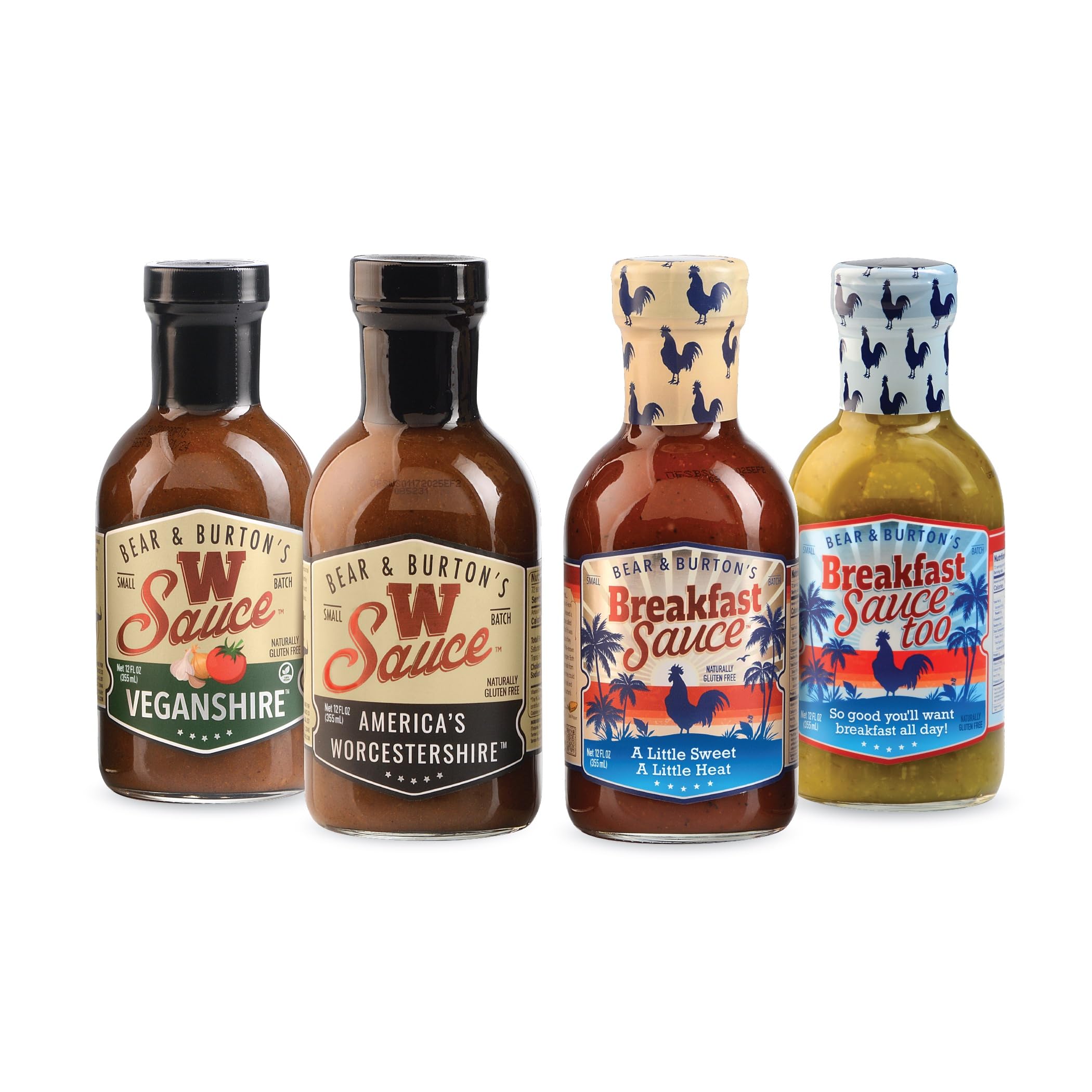 Bear & Burton's front pack showing four sauce bottles for versatile cooking